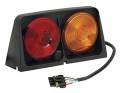 Wesbar 8261502 Dual Agricultural Light with Amber/Amber Red/Blank with Brake Light Function - Includes Left Hand Square 4 Plug Weather Pack