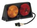 Wesbar 8261503 Dual Agricultural Light with Amber/Amber Red/Blank with Brake Light Function - Includes Left Hand 4-Flat Male Plug Weather Pack