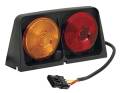 Wesbar 8261504 Dual Agricultural Light with Amber/Amber Red/Blank with Brake Light Function - Includes Left Hand 4-Flat Female Plug Weather Pack