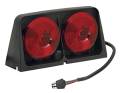 Wesbar 8261505 Dual Agricultural Light with Amber/Red Blank/Red with Brake Light Function - Includes Left Hand Molded Square 4 Plug