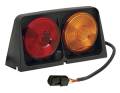 Wesbar 8261602 Dual Agricultural Light with Red/Blank Amber/Amber with Brake Light Function - Includes Right Hand Square 4 Plug Weather Pack