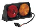 Wesbar 8261603 Dual Agricultural Light with Red/Blank Amber/Amber with Brake Light Function - Includes Right Hand 4-Flat Female Plug Weather Pack - Custom