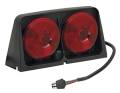Wesbar 8261604 Dual Agricultural Light with Red/Blank Amber/Amber with Brake Light Function - Includes Right Hand Molded Square 4 Plug