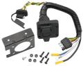 Tow Ready 20143 6-Way Round Pin Connector/4-Flat Combo Adapter Harness w/Mounting Bracket & Hardware