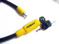 TRIMAX LOCKS - Trimaflex Coiled Cable Locks - Trimax Locks - Trimax Locks TQ1532 Trimaflex Integrated Keyed Cable Lock 32 in. L X 15mm