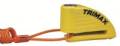 Trimax Locks - Trimax Locks TAL88LY Alarmed Yellow 7mm Lock  with Pouch - Safety Cable and 3 Keys