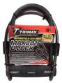 TRIMAX LOCKS - Medium/High/Max Security U-Locks - Trimax Locks - Trimax Locks MAX801 Max Security U-Shackle Lock 14mm Shackle with 10 mm X 48' Cable