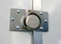 Trimax Locks THSP2C Hockey Puck Internal Shackle Door Hasp - 2 Pieces with 3 Bolt Holes