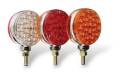 Custer CPL4AA-DC 4 in. Round Amber/Amber Pedestal Light - 42 Diodes