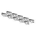 HITCH ACCESSORIES - Brackets - CURT - CURT Mfg 58000010  Easy Mount Electrical Bracket 10 Pack - Easy Mount Bracket for 4 or 5-way Flat Plug and 6 or 7-Way Flat Plug Connectors 10-Pack